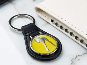 Personalised Leather Keychain High-End Deluxe Drift